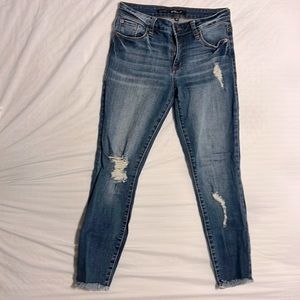 STS Blue Emma Crop Distressed Skinny Jeans